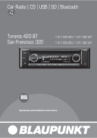 Blaupunkt San-Francisco-320 - Owners Manual